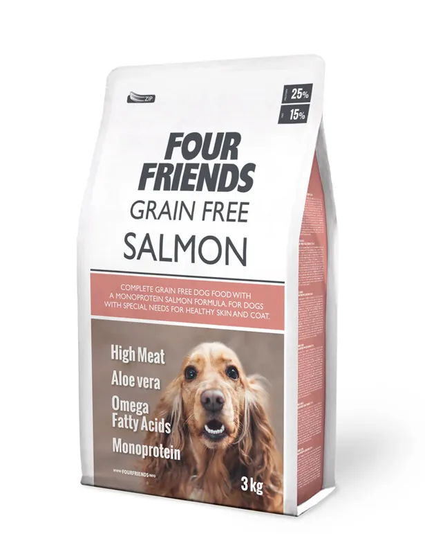 Four Friends Dog GrainFree Salmon Nedsatt pris
