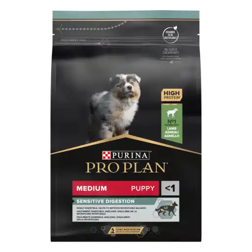 Köp nu Purina Pro Plan SENSITIVE DIGESTION Puppy Medium Lamm