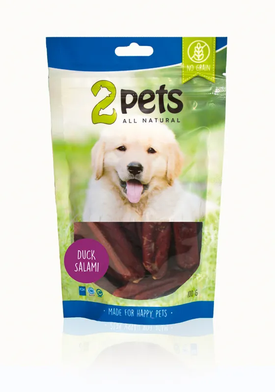 2pets Dogsalami Duck 100 g Sänkt pris
