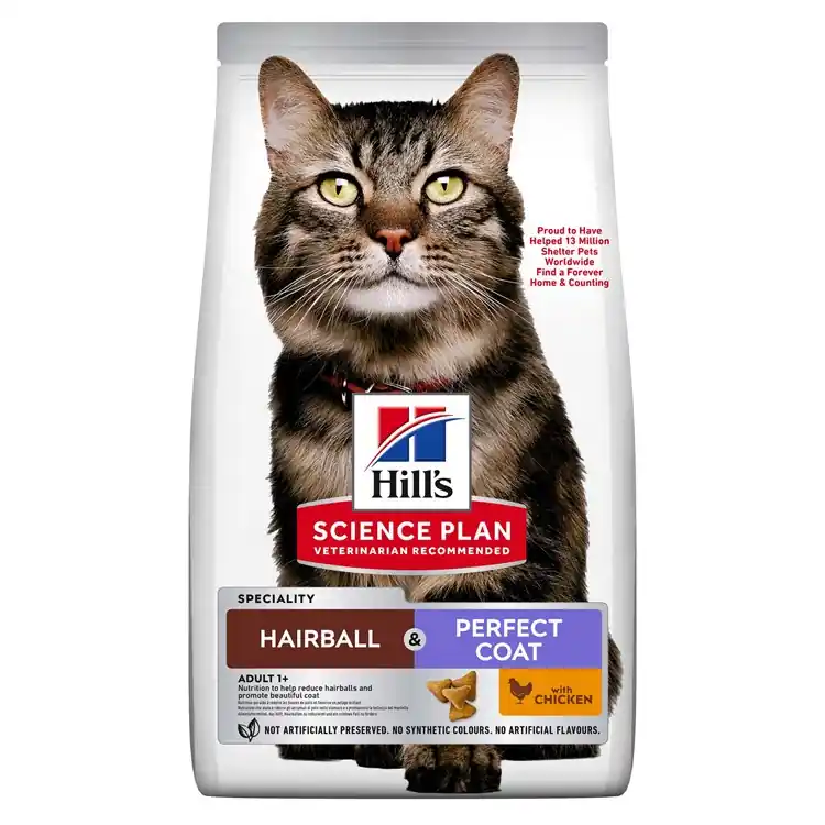 Hill‘s Feline Hairball & Perfect Coat Chicken Utförsäljning