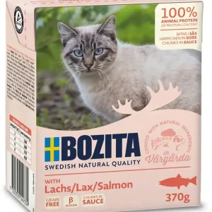 Bozita Bitar i Sås Lax 370 g Rabatt