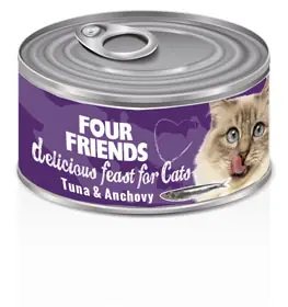 Endast idag Four Friends Cat Tuna & Anchovy 85 g