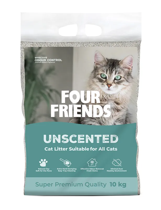 Kampanjpris Four Friends Cat Litter Unscented
