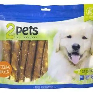 2pets tuggpinne med kycklingfilé 17 cm, 18-pack Sista chansen