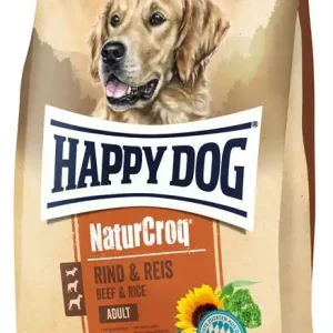Säker betalning HappyDog NaturCroq nötkött & ris 15+3 kg