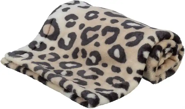 Leo filt, mjuk plysch, 150x100 cm, cream Billig