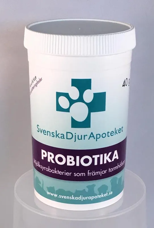 Nyhet Svenska Djurapoteket Probiotika 40 g