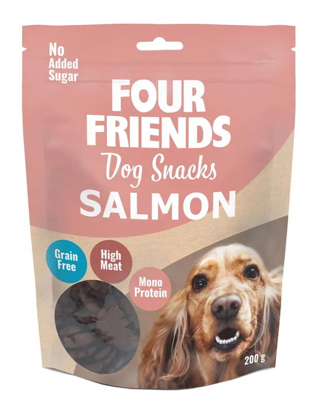 Billigare Four Friends Dog Snacks Salmon 200 g