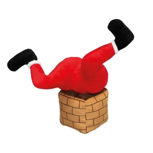 Santa Stuck in Chimney, 41x36x25 cm Sänkt pris