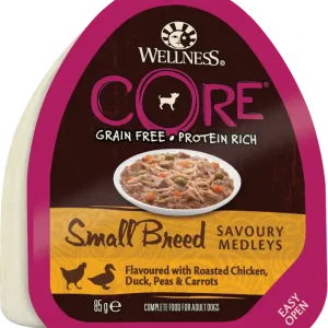 Nedsatt pris CORE Dog Small Breed Savoury Medleys Chicken/Duck 85 g