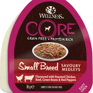 Snabb frakt CORE Dog Small Breed Savoury Medleys Chicken/Beef 85 g