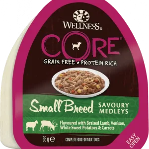 Trygg betalning CORE Dog Small Breed Savoury Medleys Lamb/Venison 85 g