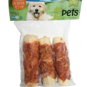 2pets retrievertugg med kyckling 12,5 cm, 3-pack Fynd