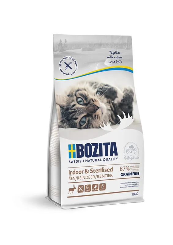 Bozita Feline Indoor & Sterilised GrainFree Reindeer Begränsad tid