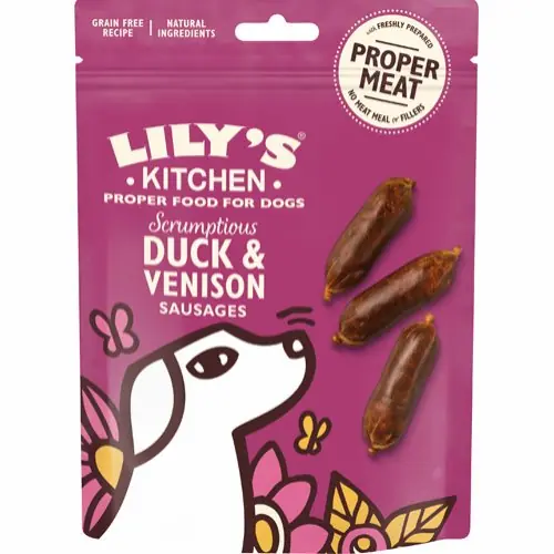 Lily‘s Kitchen Scrumptious Duck & Venison Sausages 70 g Expressleverans