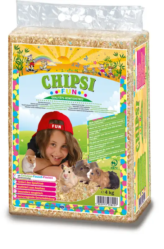 Burspån Chipsi FUN 75 liter / 4 kg Begränsat antal