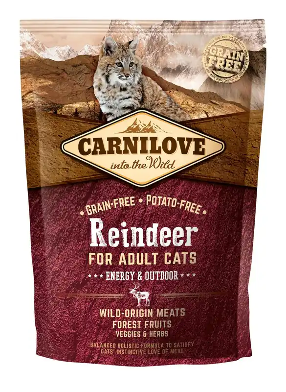 Carnilove Cat Reindeer - Energy & Outdoor Nyhet