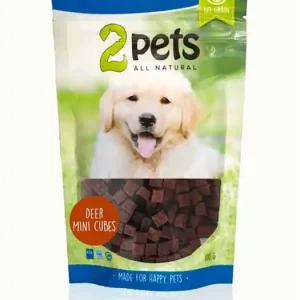 2pets Dogsnack Deer MiniCubes Populär