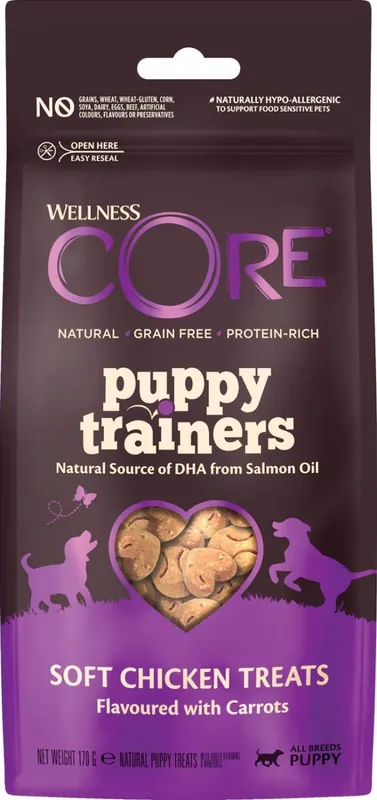 I lager CORE Dog Puppy Trainers Soft Chicken with Carrot 170 g