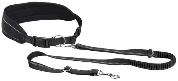HandsFreebälte m expander 75-120/9 cm, koppel 120-150, svart Expressleverans