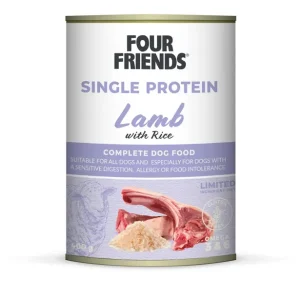 Beställ idag Four Friends Dog Single Protein Lamb & Rice 400 g