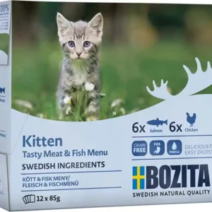 Bozita kitten kött & fisk i sås Multibox 12x85 g Sista chansen