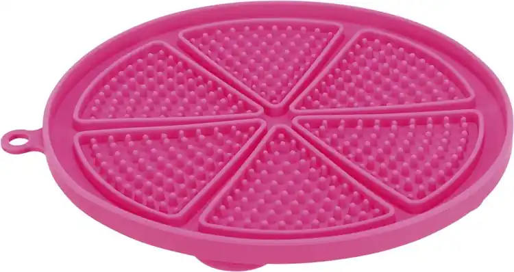 Rabatt Lick‘n‘Snack platta med sugkopp, silikon, ø 18 cm, rosa