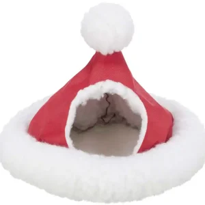 Xmas cuddly cave, mice/hamsters, ø 17 cm, white/red Reapris
