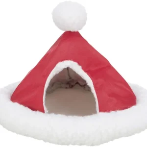 Xmas cuddly cave, degus, ø 24 cm, white/red Begränsad tid
