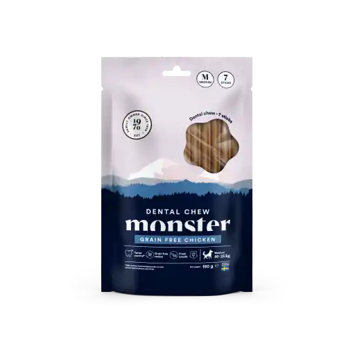 Monster Dog Dental Chew GrainFree Chicken M Begränsad tid