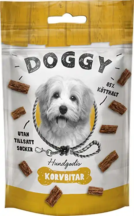 Doggy Korvbitar 55 g Snabb leverans