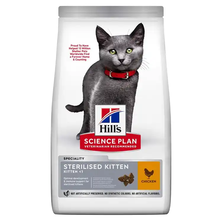 Begränsad tid Hill‘s Feline Kitten Sterilised Chicken