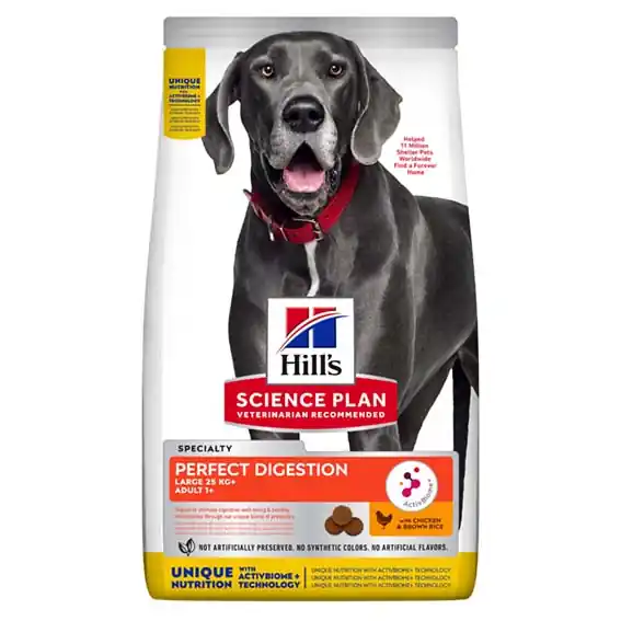 Beställ nu Hill‘s Canine Adult Perfect Digestion LargeBreed Chicken & Brown Rice 14 kg