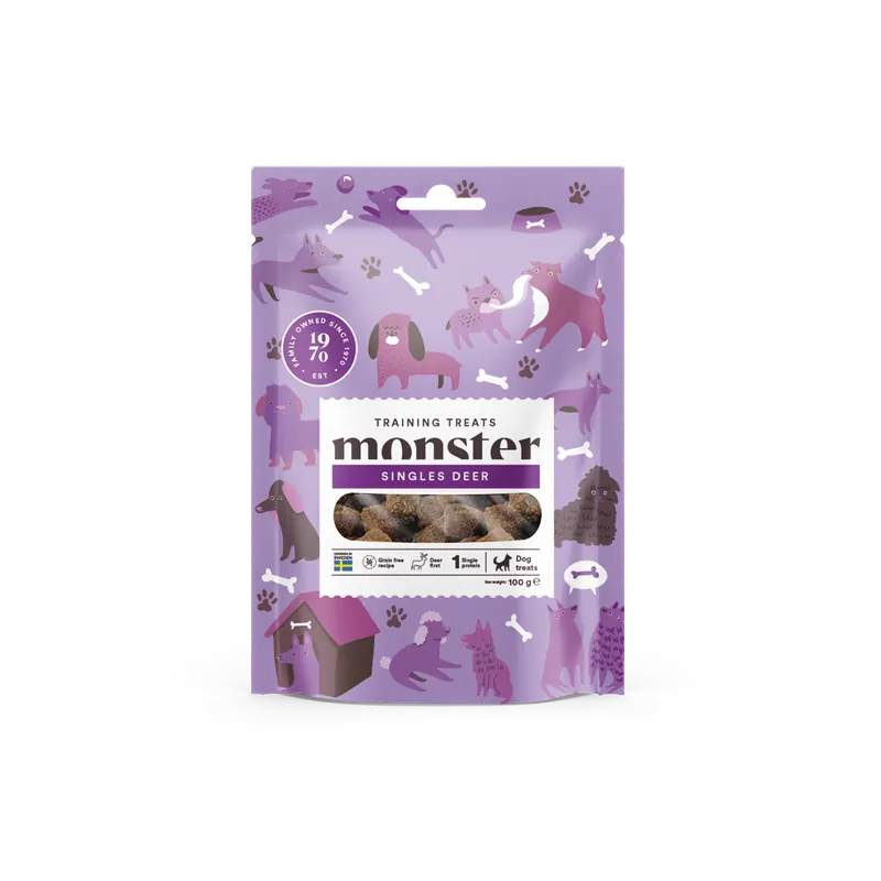 Monster Dog Training Treats Single Deer 100 g Utförsäljning