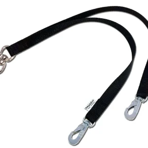 Baggen tvillingkoppel reflex, mindre hundar, svart Erbjudande