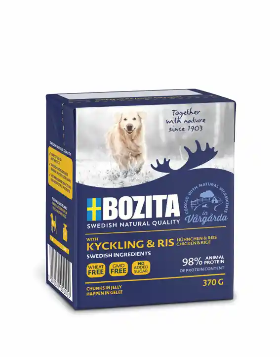 Bozita Chicken/Rice bitar i gelé 370 g Utförsäljning