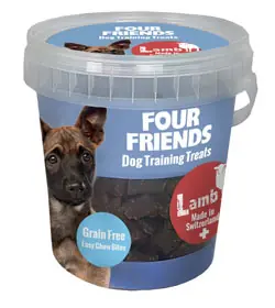 Four Friends Dog TrainingTreats Lamb 400 g Erbjudande