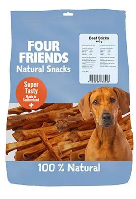 Begränsat erbjudande Four Friends Dog Beef Sticks
