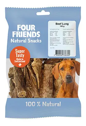 Four Friends Dog Beef Lung Lågt pris