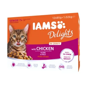 I lager Iams Delights in gravy Multipack Senior 12x85 g