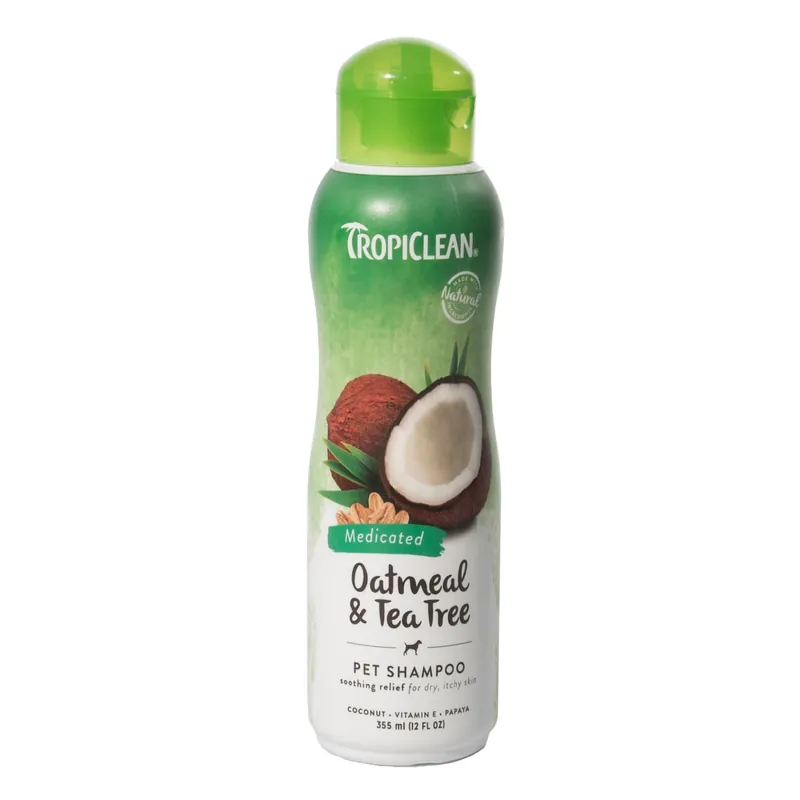 Tropiclean Oatmeal & Tea Tree schampo 355 ml Kampanjpris