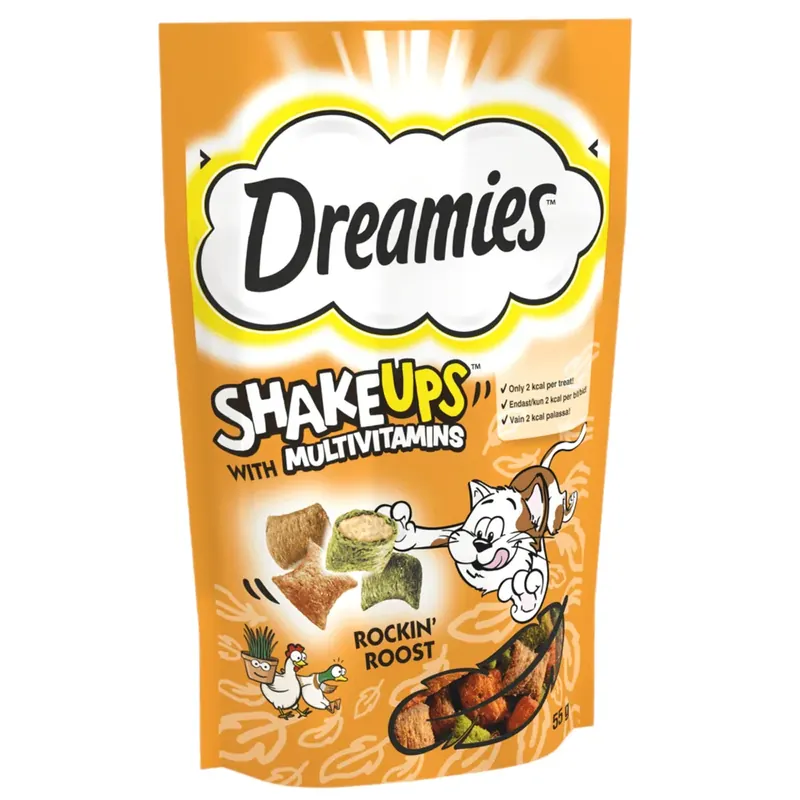Dreamies ShakeUps Multivitamin Roost 55 g Sista chansen