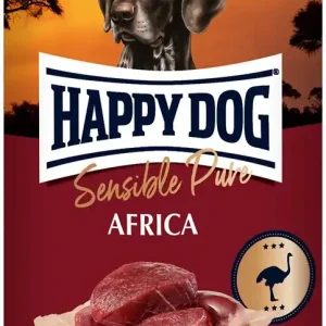 Fynd HappyDog konserv Africa, 100% struts, 400 g