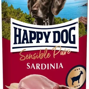 Expressleverans HappyDog Sardinia konserv, 100% get, 400 g