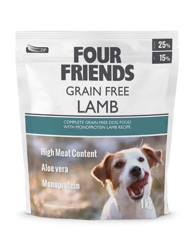 I lager Four Friends Dog GrainFree Lamb