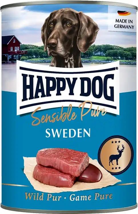 Extra rabatt HappyDog konserv Sweden, 100% vilt
