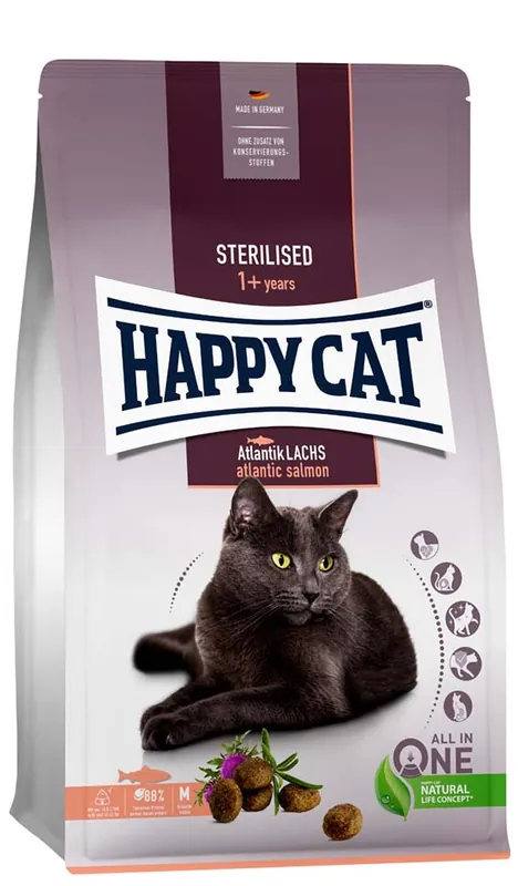 Beställ idag HappyCat Adult Sterilised lax