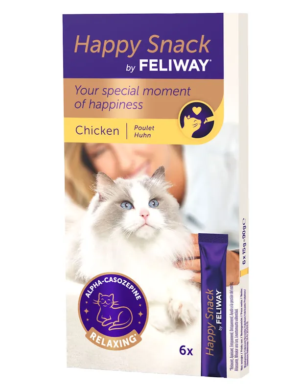 Nyhet Feliway Happy Snacks 6x15 g