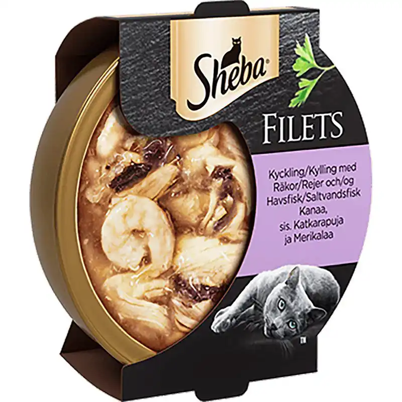 Premium Sheba Lyx Kyckling, Räkor & Havsfisk 60 g