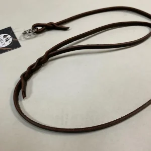 Utställningskoppel läder ca 90 cm, 6 mm brun Premium